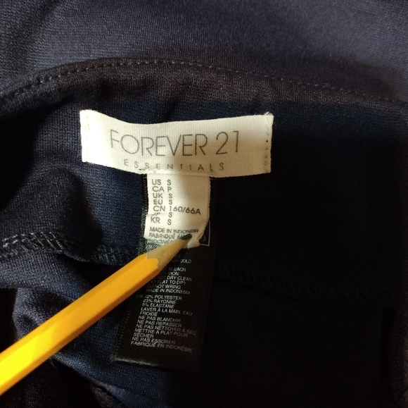 Forever 21 Skirt Navy Blue Sz S - Picture 3 of 5